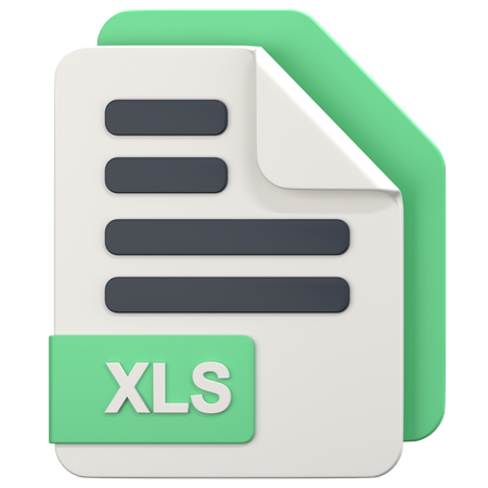 Xls File  3D Icon