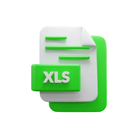 Xls File  3D Icon