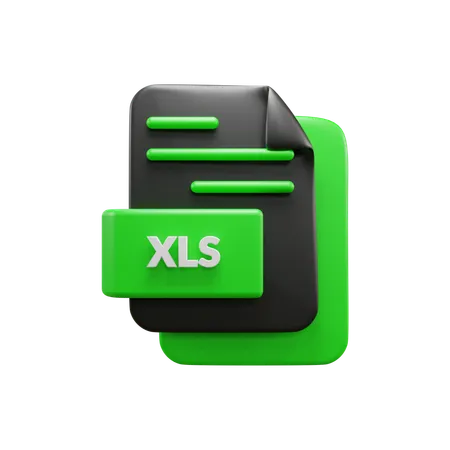 Xls File  3D Icon