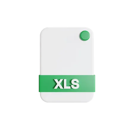 Xls File  3D Icon