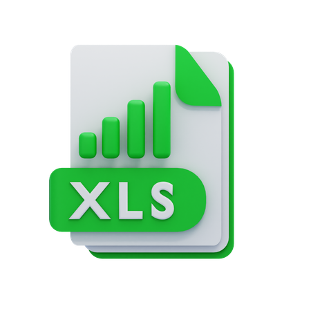 Xls File  3D Icon