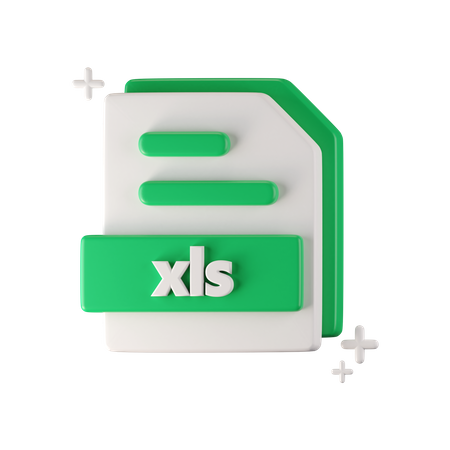 Xls File  3D Icon