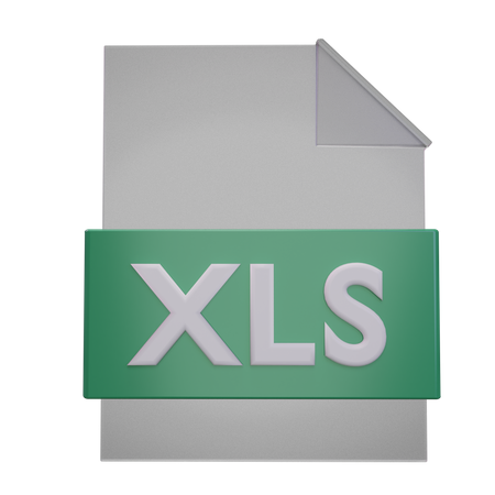 Xls File  3D Icon