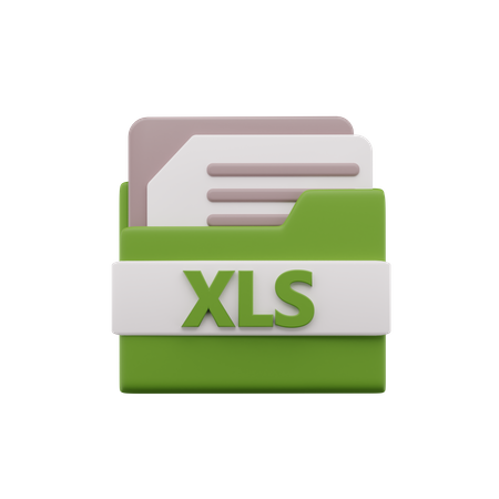 Xls File  3D Icon