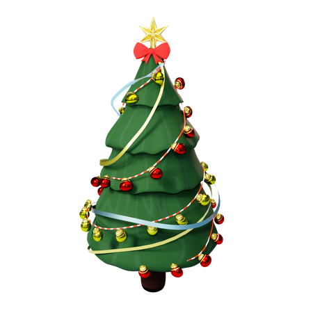 Xmas tree  3D Illustration