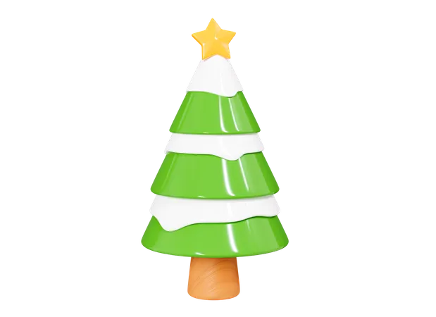 Xmas Tree Star  3D Icon