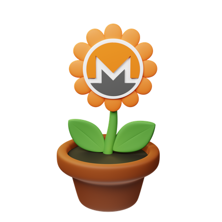 Vaso criptográfico xmr  3D Icon