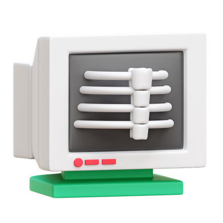 Xray Monitor  3D Icon