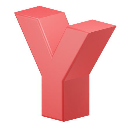 Y alphabet  3D Icon