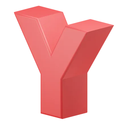 Y alphabet  3D Icon