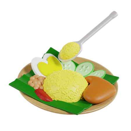 Yellow Rice  3D Icon