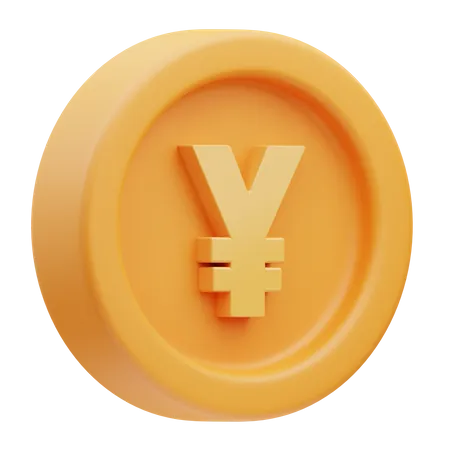 Yen Coin  3D Icon