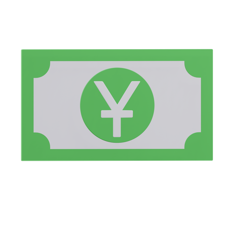 Yen Note  3D Icon