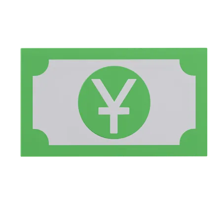 Yen Note  3D Icon