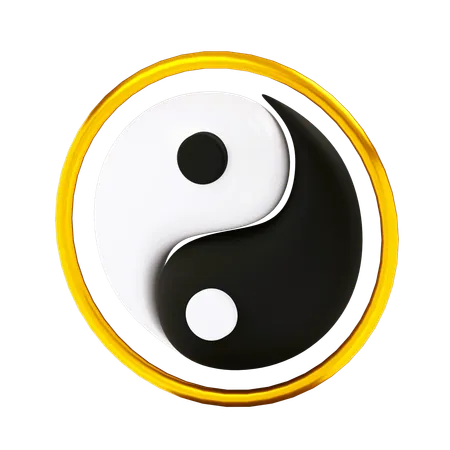 Yin-Yang  3D Icon