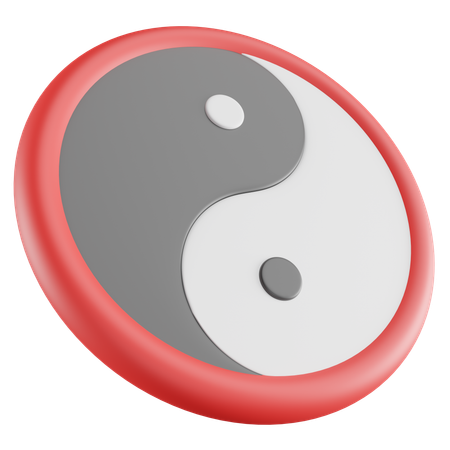 Yin-Yang  3D Icon