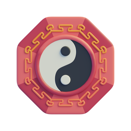 Yin Yang  3D Icon