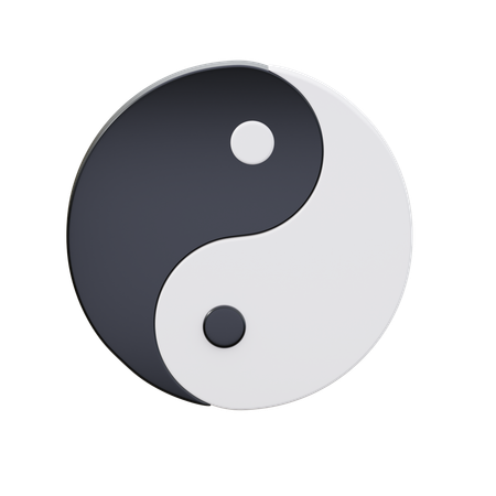 Yin Yang  3D Icon