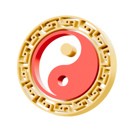 Ying Yang  3D Icon