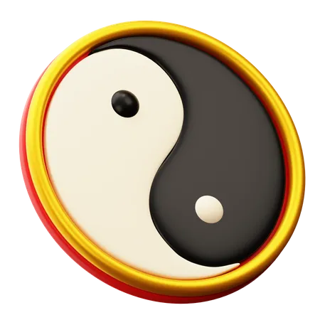 Ying Yang  3D Icon