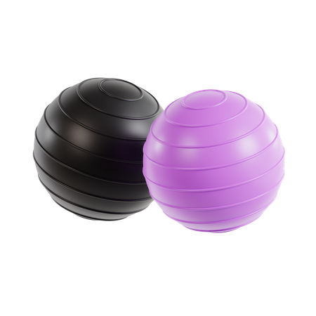 Yoga Balls  3D Icon