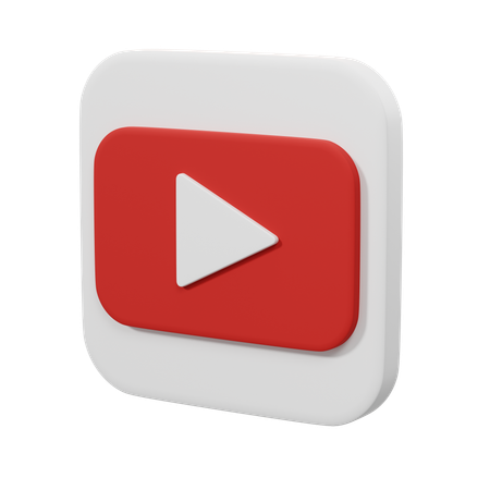 Youtube  3D Icon