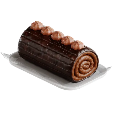 Yule Log Cake  3D Icon