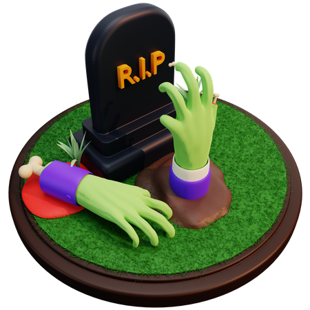 Zombie Hand  3D Illustration