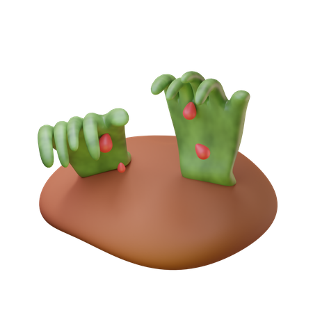 Zombie Hands  3D Icon