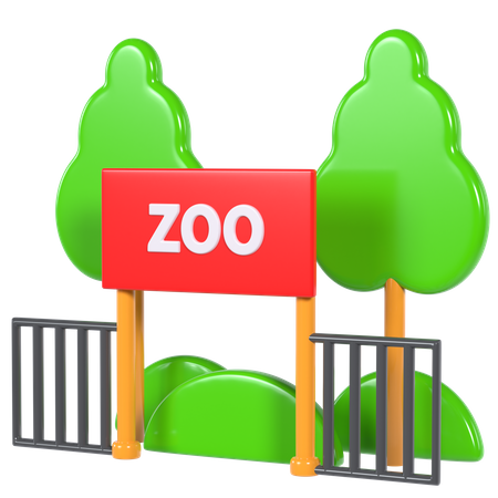 Zoo  3D Illustration