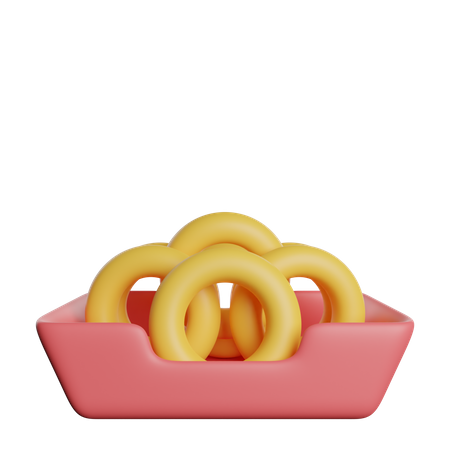 Zwiebelringe  3D Icon