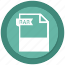 document, extension, file, format, paper, rar