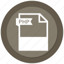 document, extension, file, format, paper, php