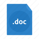 doc, document icon, file, name