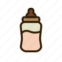 bottle, milk, dot, baby, spoon, breast