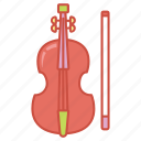 bow, fiddle, instrument, music, musical, string, violin