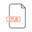 epub, extension, file, type