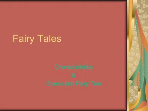 Fairy Tales