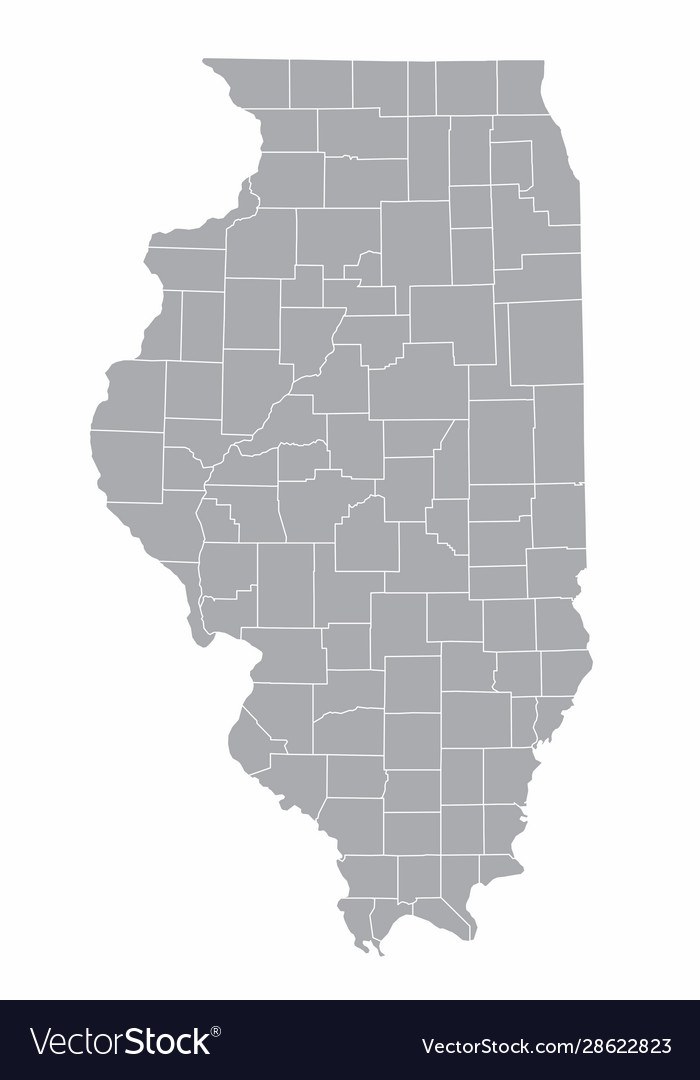 Illinois counties map