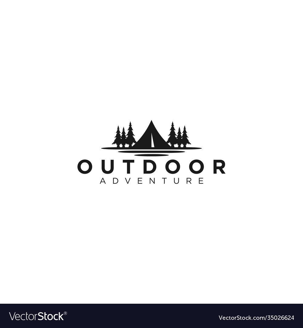 Outdoor logo camping and adventure