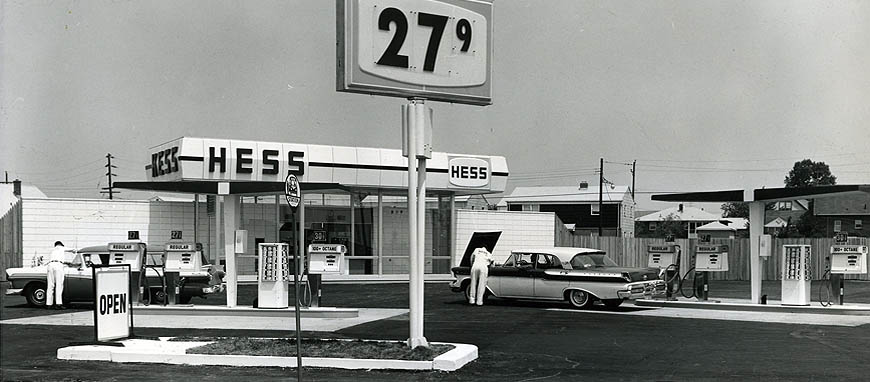 First Hess Gas Station in NJ 1960