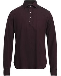 Michael Kors - Michael Kors Burgundy Shirt Cotton, Tencel, Wool - Lyst