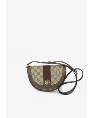 Gucci Mini Ophidia Monogram Crossbody Bag - Natural