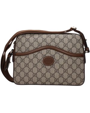 Gucci Umhängetaschen Männer Stoff Beige/Ebano - Braun