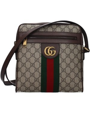 Gucci Umhängetaschen Ophidia Mann Stoff Beige/Ebano - Schwarz