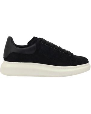 Alexander McQueen Leather Sneakers - Black