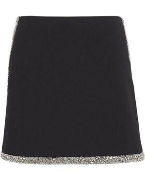 Alice + Olivia Embellished Riley Mini Skirt - Black