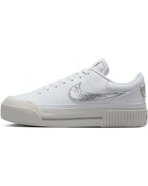 Nike (Wmns) Court Legacy Lift Metallic' - White