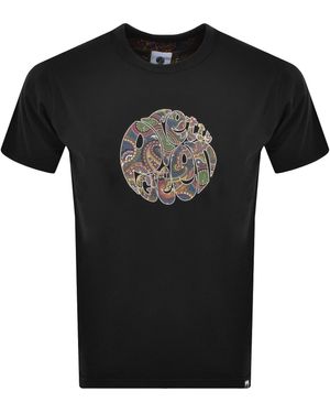 Pretty Green Pretty 15Th Anniversary Logo T Shirt - Black