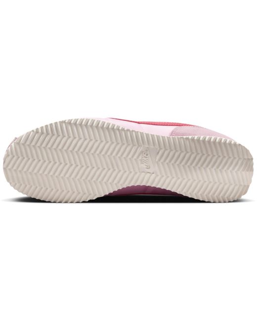 Nike Pink Cortez Textile Casual Sneakers From Finish Line